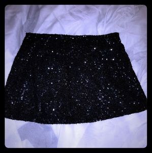 Black Sequined Mini